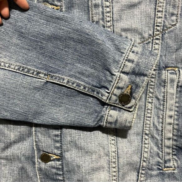 S.Oliver Men’s Jean Denim Jacket Size Large in Medium Wash w/ Pockets - Picture 6 of 9